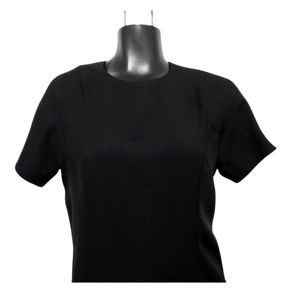 Acne Studios Trivial Black Draped Shift Dress Minimalist LBD - Picture 4 of 12